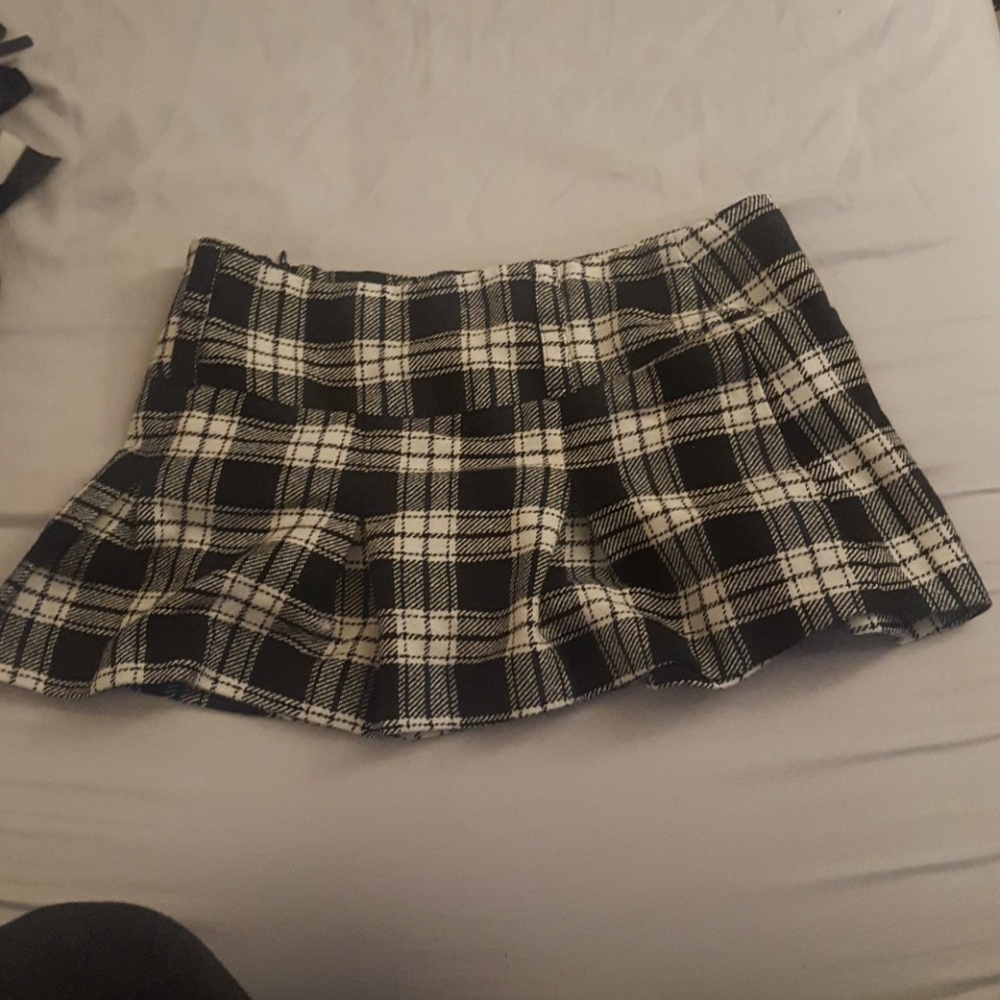 Plaid mini "school girl"skirt